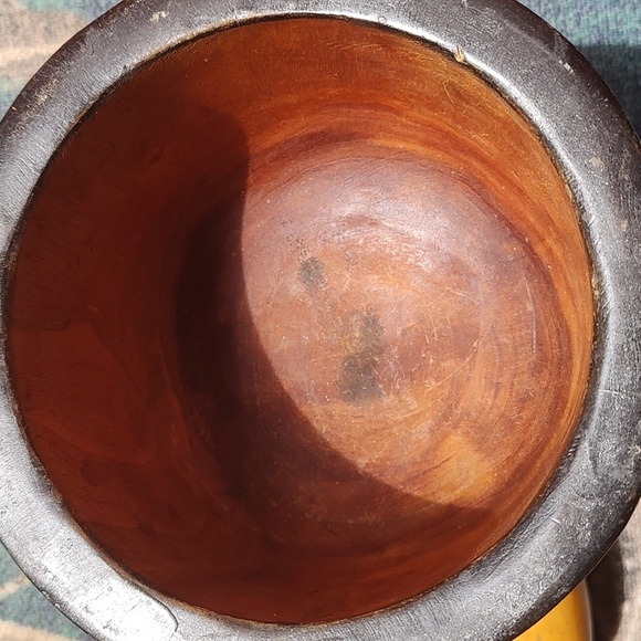 Wooden mortar extra large, hand carved. - Picture 6 of 8